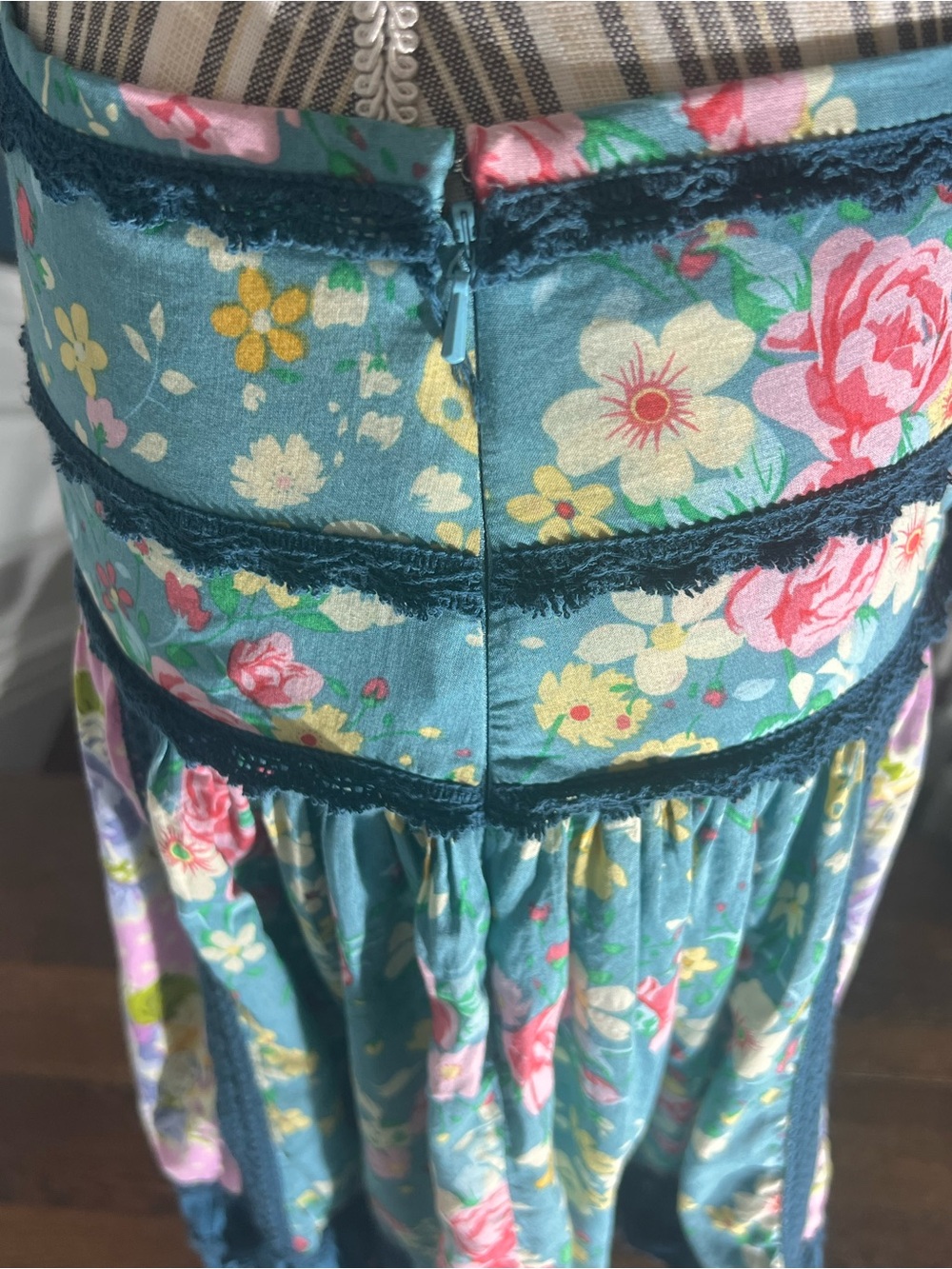Bohemian Floral Patchwork Skirt in Multicolor Cottagecore Matilda Jane S435 - Picture 3 of 10